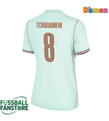 Frankreich Aurelien Tchouameni #8 Replik Auswärtstrikot Damen WM 2026 Kurzarm